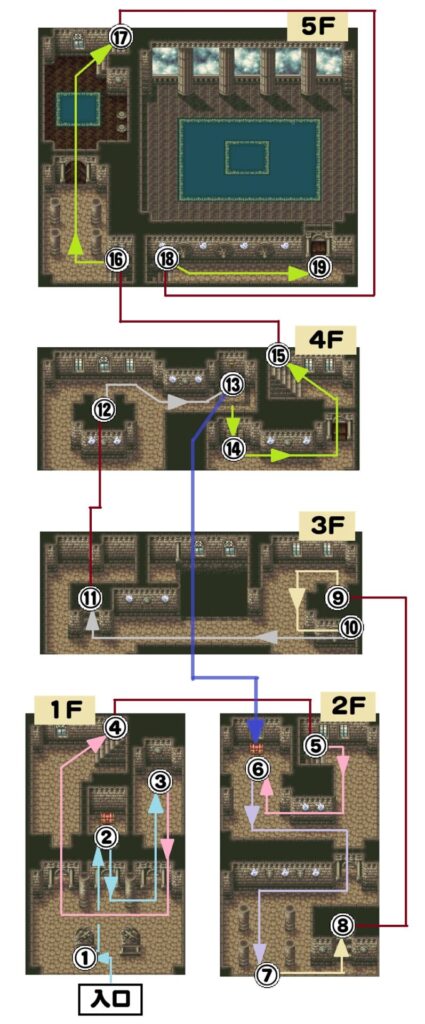 イース5マップ南の塔